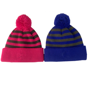 Gorro de Punto Jacquard con Forro Polar, Puño Acanalado Suave, Etiqueta Tejida, Gorro de Invierno Cálido con Forro Polar - Product Image 1
