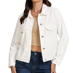 Veste en jean pour femmes Jean Fashion Loose Long Sleeve Denim Jackets Oversize Women's Slim Fit Denim Jeans Jacket - Product Image 1