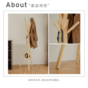 Perchero Extensible Moderno de Hierro con 3 Ganchos, Mueble Plegable Independiente para Sala de Estar, Almacenamiento para el Hogar - Product Image 3