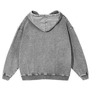 Streetwear Sudadera con capucha de gran tamaño para hombre con cuello Sudaderas con capucha de gran tamaño para hombre - Product Image 6