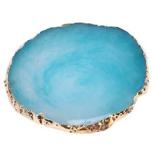 Sous-verres en résine faits à la main avec tapis époxy au design marbre pastel idéal pour la cuisine, le salon et les coffrets cadeaux décoratifs - Product Image 2