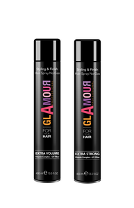Spray y Mousse para Peinar Erreelle Italia Glamour, Acabado con Volumen Extra, Fijación Fuerte, Complejo Vitamínico, Cuidado del Cabello, Filtro UV - Product Image 2