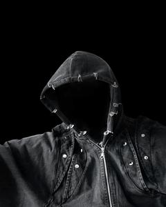 Designer Custom Streetwear Washed <b>Hoodies</b> <b>Men</b> Blank <b>Black</b> 410gsm French Terry Vintage Distressed Acid Wash <b>Zip</b> Winter Breathable - Product Image 2