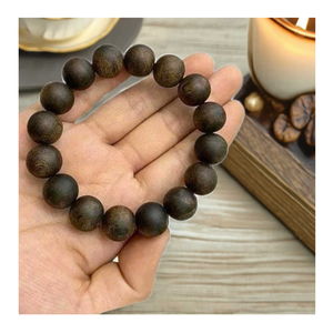 Handmade Vintage Style Oud Wood <b>Bracelet</b> Natural Agarwood <b>Beads</b> Fashion Jewelry for <b>Men</b> and Women OEM Product From Vietnam - Product Image 2