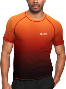 Rashguard de manga corta, diseño personalizado, camisa de compresión de gimnasio, tela de secado rápido, ropa deportiva, entrenamiento, fábrica OEM Pakistán - Product Image 6