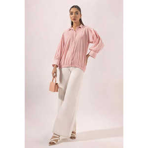 Túnica Transpirable de Dos Piezas KJ-43019 Teñida con Hilo y Decoración de Botones - Product Image 2