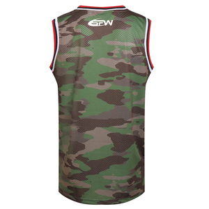 <b>Basketball</b> Jersey with Anti-Odor Fabric Treatment Mesh Polyester Material Team Print Tank Top Shorts Set for Clubs Sporting - Product Image 2