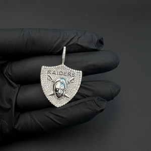 Colgante de Plata 925 con Letra Personalizada y Águila, con Incrustaciones de Moissanita, Estilo Vintage, Unisex, Hip Hop - Product Image 5