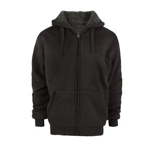 Sudadera con capucha extragrande ligera con logotipo personalizado para hombre, sudadera de punto de mezcla de lana de peso pesado anticontracción de algodón 100% - Product Image 4