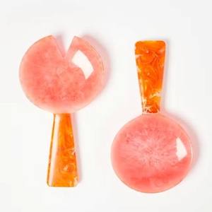 Indian <b>Small</b> <b>Spoon</b> Set of 2 Handmade Indian Decorative Resin <b>Spoon</b> Set Kitchen and Hotels Commercial Serving <b>Spoons</b> and Cutlery - Product Image 3