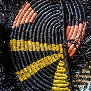 Colgante de pared Boho Floc Seagrass Parade, decoración tejida Boho Chic, acento de Arte de pared hecho a mano, superventas de 2023 al por mayor - Product Image 4