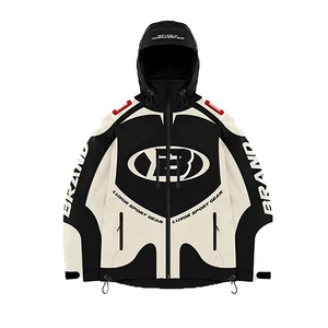 Custom Men's Solid Hooded Waterproof Quick Dry Windbreaker <b>Jacket</b> Shorts Set Lightweight Nylon <b>Techwear</b> Streetwear 2 Piece - Product Image 3