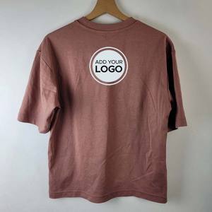 T-shirts Ringer surdimensionnés pour hommes avec logo personnalisé, 100 % coton, écologiques et respirants - Product Image 6