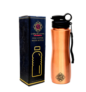 Hot Sale 600ml Sport Accessory Custom Logo Black Copper Water <b>Bottle</b> Thermos Lid Metal Vacuum <b>Flask</b> Tour - Product Image 3