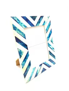 Meilleure vente de cadres photo en MDF élégants en bois d'os décoratifs faits à la main pour la décoration intérieure conception de cadres photo uniques - Product Image 4