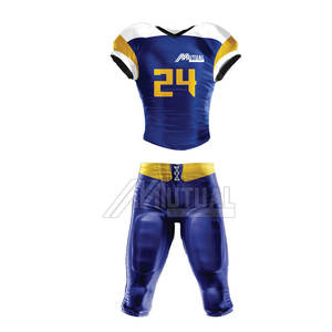 Nueva llegada de alta calidad uniforme de fútbol americano conjunto transpirable manga corta diseño venta al por mayor opción disponible - Product Image 1