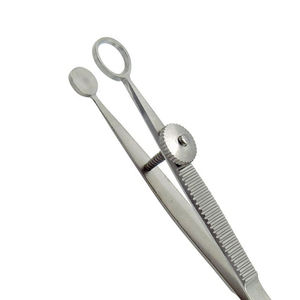 Ayer 9cm Instrumentos quirúrgicos oftálmicos de acero inoxidable alemán Fórceps de párpados manuales Tornillo hecho Pakistán PARA LA ELIMINACIÓN DE chalaziones - Product Image 6