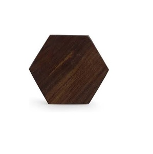 High Quality Custom Hexagonal Wood Brown Coasters Different Design Hotel Use <b>Round</b> Square <b>Mats</b> & Pads From India Export Ready - Product Image 1