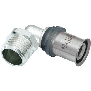 Conector Metálico Multitubo en Ángulo G2 de 90 Grados con Rosca Macho de 16 mm x 1/2 Pulgada - Paquete de 10 - Product Image 1