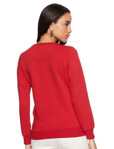 Ensemble sweat-shirt en coton avec broderie personnalisée pour l'hiver teinture sur le devant logo pour femmes - Product Image 6