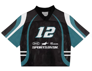 ผ้าไหมระบายอากาศได้สำหรับผู้ชายและผู้หญิงผ้าถักแขนสั้นพิมพ์ลายปักลายสกรีนผ้าไหมโพลีเอสเตอร์สีทึบสไตล์ทางการ - Product Image 5