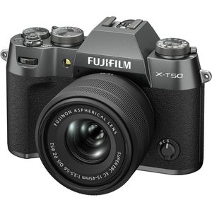 กล้องดิจิตอลมิเรอร์เลส X-T50 สีดำ พร้อมเลนส์ XC15-45mm F3.5-5.6 OIS PZ ชุดคิท พร้อมการ์ดหน่วยความจำ Tough UHS-II SDXC 64GB และ USB  แบบดิจิตอลมือสอง - Product Image 1