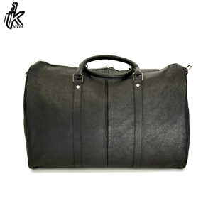 Sac de voyage pour homme en cuir véritable, accessoires élégants, sac à dos vintage en cuir noir imprimé - Product Image 3