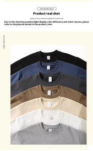 Sweatshirts épais unisexes de haute qualité, surdimensionnés, col rond, vente en gros de pulls vierges solides et décontractés pour l'hiver - Product Image 2