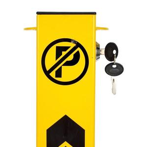 Poste de Estacionamiento de Acero Bloqueable de 75 cm, Barrera de Estacionamiento Plegable de 3 Piezas para Estacionamiento o Espacio de Estacionamiento - Product Image 3