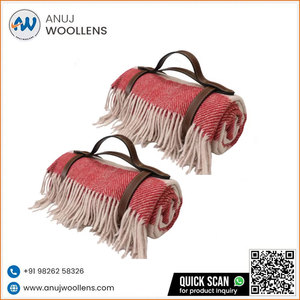 ผ้าห่มลายเฮอร์ริงโบนสีแดงเชอร์รี่และสีชมพูเข้มคุณภาพสูงสุดในราคาต่ำสุด - Product Image 4