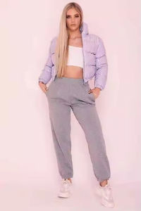 Veste matelassée tendance pour femmes, personnalisée, imperméable, respirante, grande taille, design court matelassé, fermeture éclair, longueur courte, hiver - Product Image 5