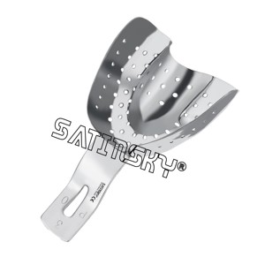 Bandeja de Impresión Mediana para Prótesis Total, Instrumentos Quirúrgicos Dentales de Acero Inoxidable Fabricados con AISI 420 - Product Image 1