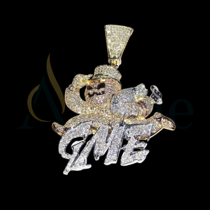 Collar con colgante grabado floral para mujer - Product Image 1