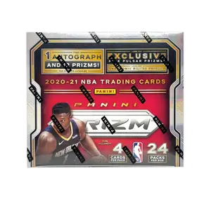 صندوق بيع بالجملة مكون من 24 رزمة لعبة كرة السلة بانيني 2020-21 بسعر معقول وجودة جيدة وبطاقات تداول وبطاقات لعب من المورد الأصلي