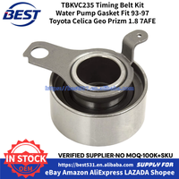 MBSGSW Kit de correa de distribución Junta de bomba de agua para Toyota Corolla Celica Geo Prizm 7AFE 1.8L 1993-1997 TBKWP235 VS50440R TBKVC235
