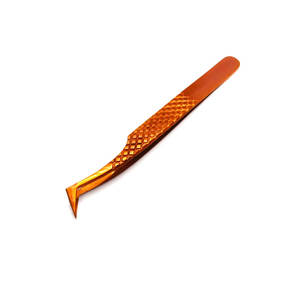 Pince à épiler pour extension de cils OEM 45/75/90 degrés Nano Grip avec logo personnalisé vente en gros pince à épiler en fibre à pointe pointue avec logo imprimé - Product Image 3