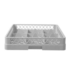 "HENDI 9-Sector Glass <b>Dishwasher</b> <b>Basket</b> 500x500x(H)104mm" - Product Image 1