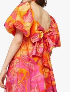 Vestido corto naranja de diseño único más vendido con tamaño personalizado disponible a granel desde la India - Product Image 2