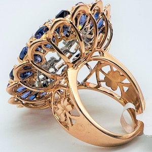 Bague en diamant naturel rond brillant de qualité supérieure pour femme, authentique et originale, en or 14 carats et 18 carats, certifiée par un tiers - Product Image 5