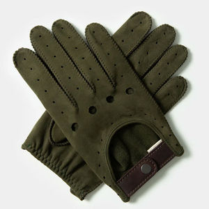 Guantes de trabajo para conducir Hechos de cuero de calidad y mezcla de algodón Guantes de trabajo para conducir diseñados para un uso flexible y cómodo - Product Image 1