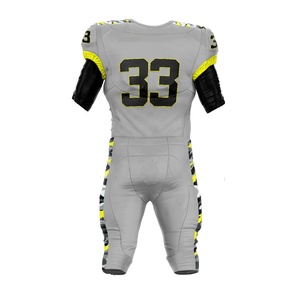 2025 Meilleure vente maillot de football américain unisexe conception sublimée personnalisée uniformes respirants pour jeunes adultes ensembles imprimés - Product Image 6