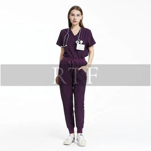 Uniformes médicos de diseño personalizado unisex, ropa de enfermera de hospital transpirable de talla grande XL, ropa deportiva Raw to Fine Fitness - Product Image 5