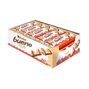 Barre de chocolat blanc Kinder Bueno originale, gaufrette croustillante, garniture à la crème de noisettes |   Approvisionnement en gros de bonbons et de snacks importés - Product Image 6