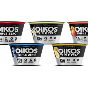 Yaourt grec Triple Zero Sans sucre Dannon Oikos Ajouté, Riche en protéines, Faible en gras, Pot de 150g - Product Image 4