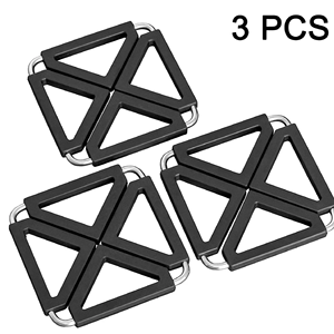 Salvamanteles de Metal indio de forma cuadrada roja, salvamanteles redondo cuadrado hecho a mano con acabado de latón para mesa de cocina, mesa de comedor resistente al calor - Product Image 3