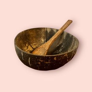 Bol de noix de coco coquillage décoratif fait à la main avec laque brillante ajoutant beauté et fonction à la vaisselle écologique - Product Image 2