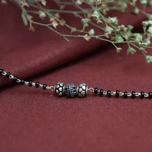 925 Silver <b>Bead</b> Bracelet Black <b>Turquoise</b> Diamond Zircon Geometric Pattern Trendy Copper Titanium Gifts Weddings Anniversaries - Product Image 4