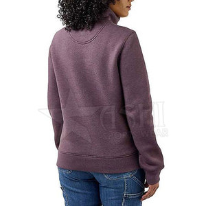 2024 femmes haute qualité demi fermeture éclair à manches longues sweats pour l'équitation équestre et course en hiver en gros - Product Image 3