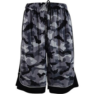 Vêtements de sport d'extérieur Bsci pour la course à pied Short de basket-ball bicolore à séchage rapide Short en maille long à sublimation personnalisée - Product Image 1