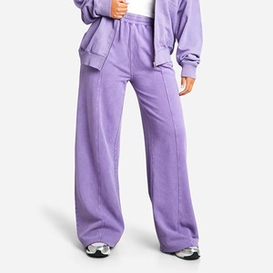 Fabricant de survêtements pour femmes de haute qualité Logo personnalisé Ensemble 100% coton surdimensionné délavé à l'acide pour femmes fabriqué au Pakistan - Product Image 3